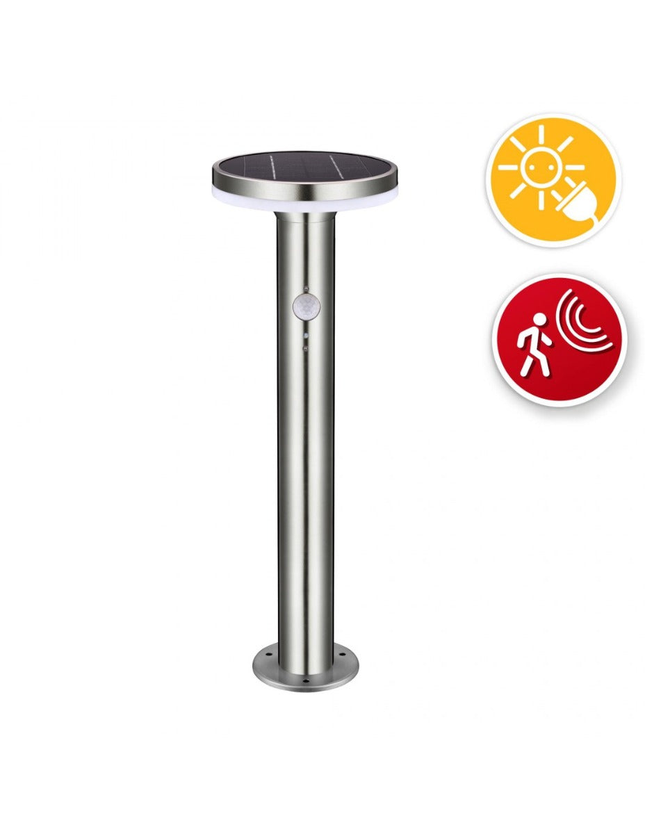 LAMPADA DA TERRA LED SOLARE 600 LUMEN RILEVATORE DI MOVIMENTO DEVILS TOWER