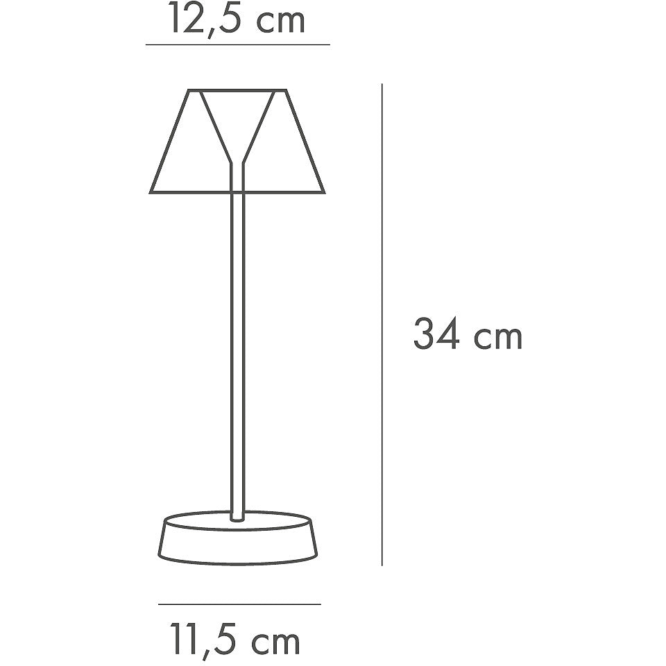 LAMPADA DA TAVOLO DINER 12,5X34 CM. SENAPE