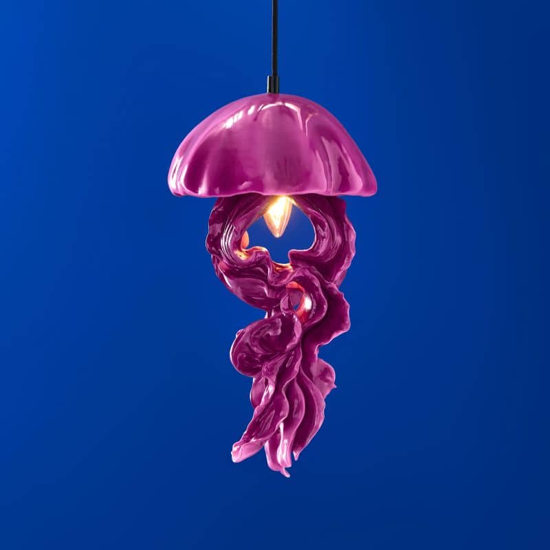 LAMPADA DA SOFFITTO MEDUSA AVA 22.5X21.5X42CM COLORE MAGENTA