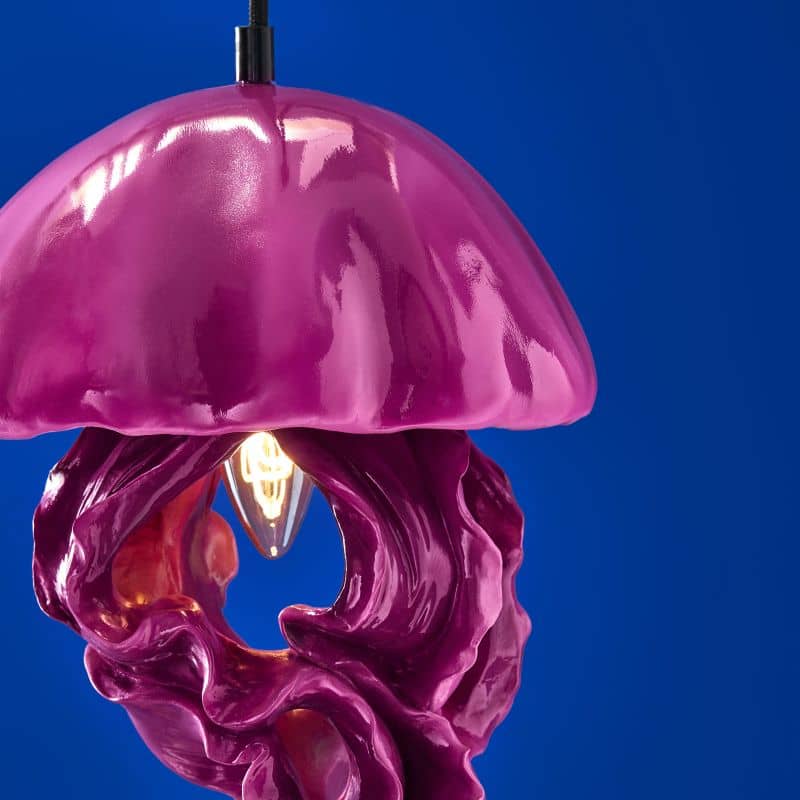 LAMPADA DA SOFFITTO MEDUSA AVA 22.5X21.5X42CM COLORE MAGENTA