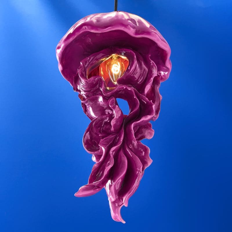 LAMPADA DA SOFFITTO MEDUSA AVA 22.5X21.5X42CM COLORE MAGENTA
