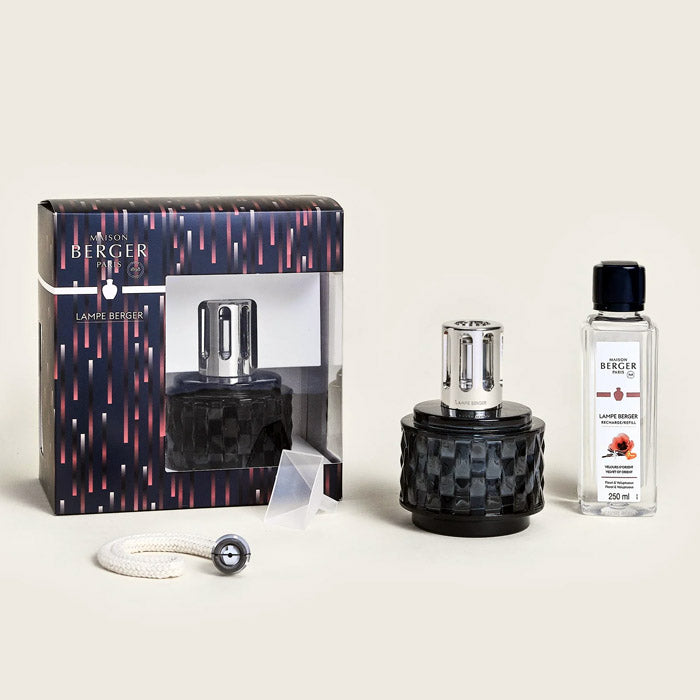 LAMPADA BERGER "GREY" CON FRAGRANZA VELLUTO D'ORIENTE