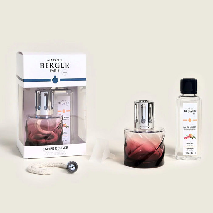 LAMPADA BERGER "SPIRALE ROSSA" CON FRAGRANZA BACCHE DI GOJI