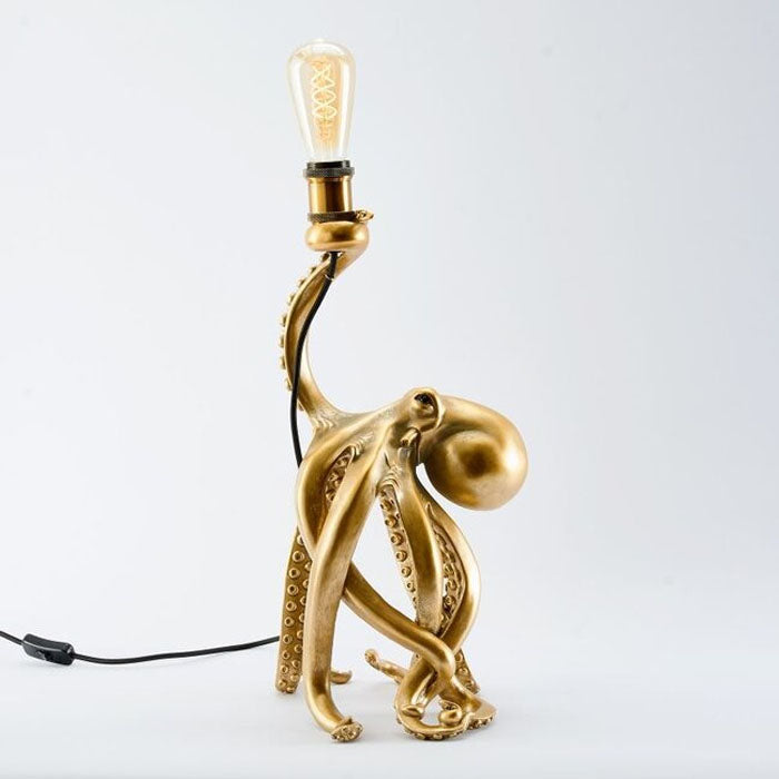 LAMPADA DA TAVOLO POLPO, 27X25,5X54CM, ORO