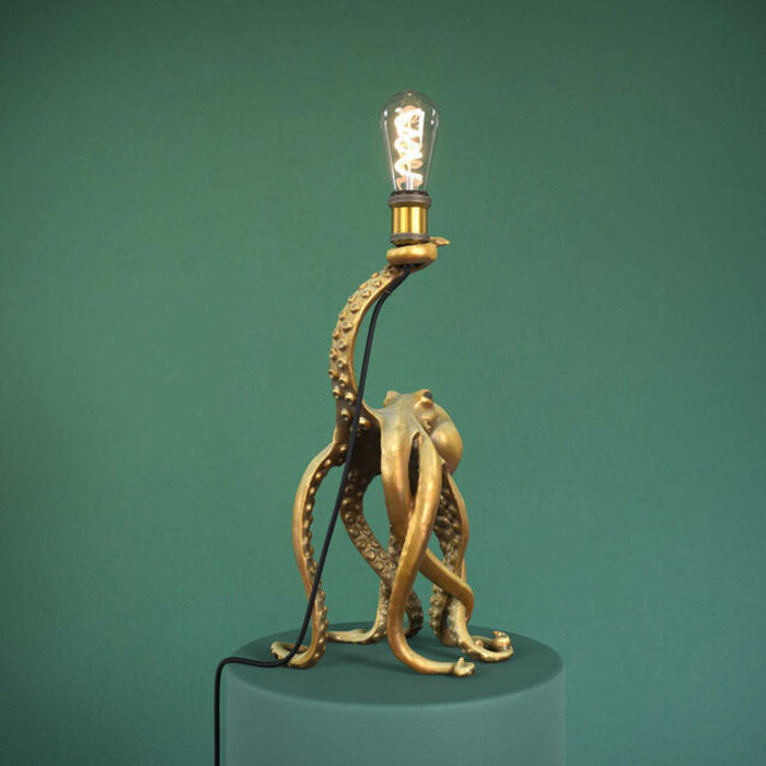 LAMPADA DA TAVOLO POLPO, 27X25,5X54CM, ORO