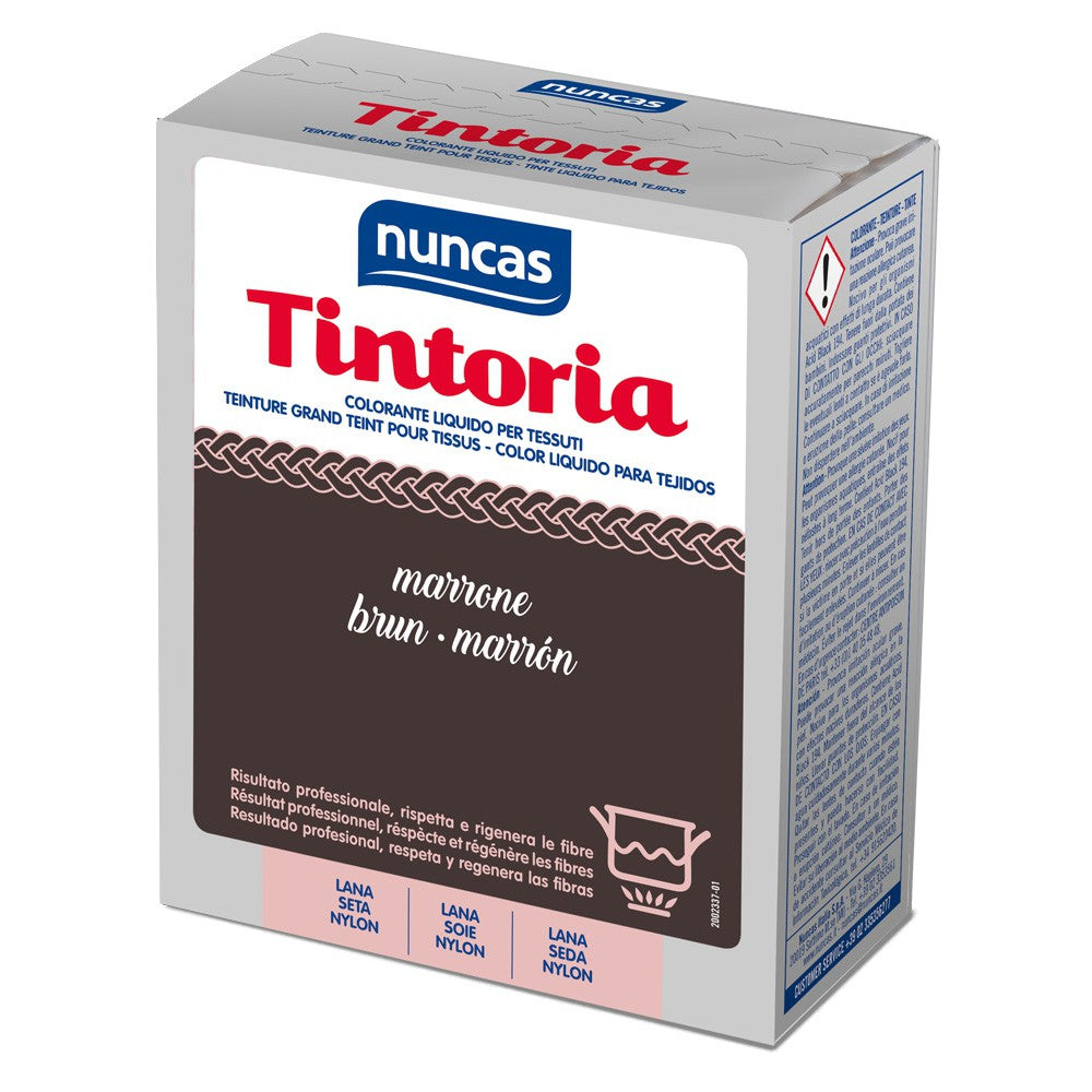 COLORANTE TINTA MARRONE LANA, SETA, NYLON MONODOSE NUNCAS
