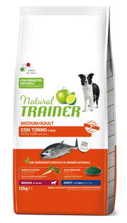 ADULT CANE MEDIUM TONNO E RISO 12 KG - NATURAL TRAINER