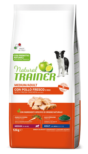 ADULT CANE MEDIUM POLLO FRESCO E RISO 12 KG - NATURAL TRAINER