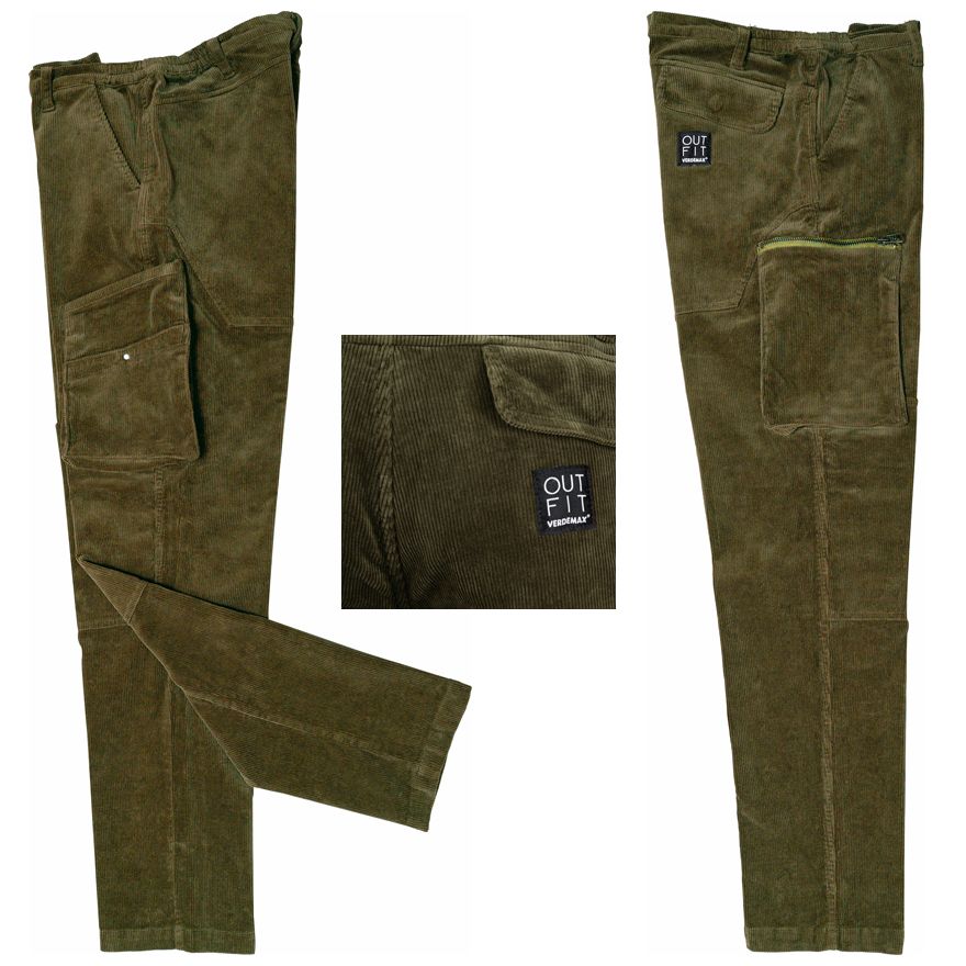 PANTALONE DA DONNA LINEA "LARICE" OLIVA TAGLIA S