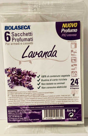 6 SACCHETTI PROFUMATI LAVANDA PER ARMADI E CASSETTI