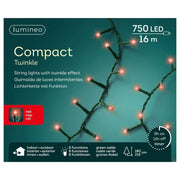 LUCI DI NATALE 750 LED TWINKLE ROSSE 16MT
