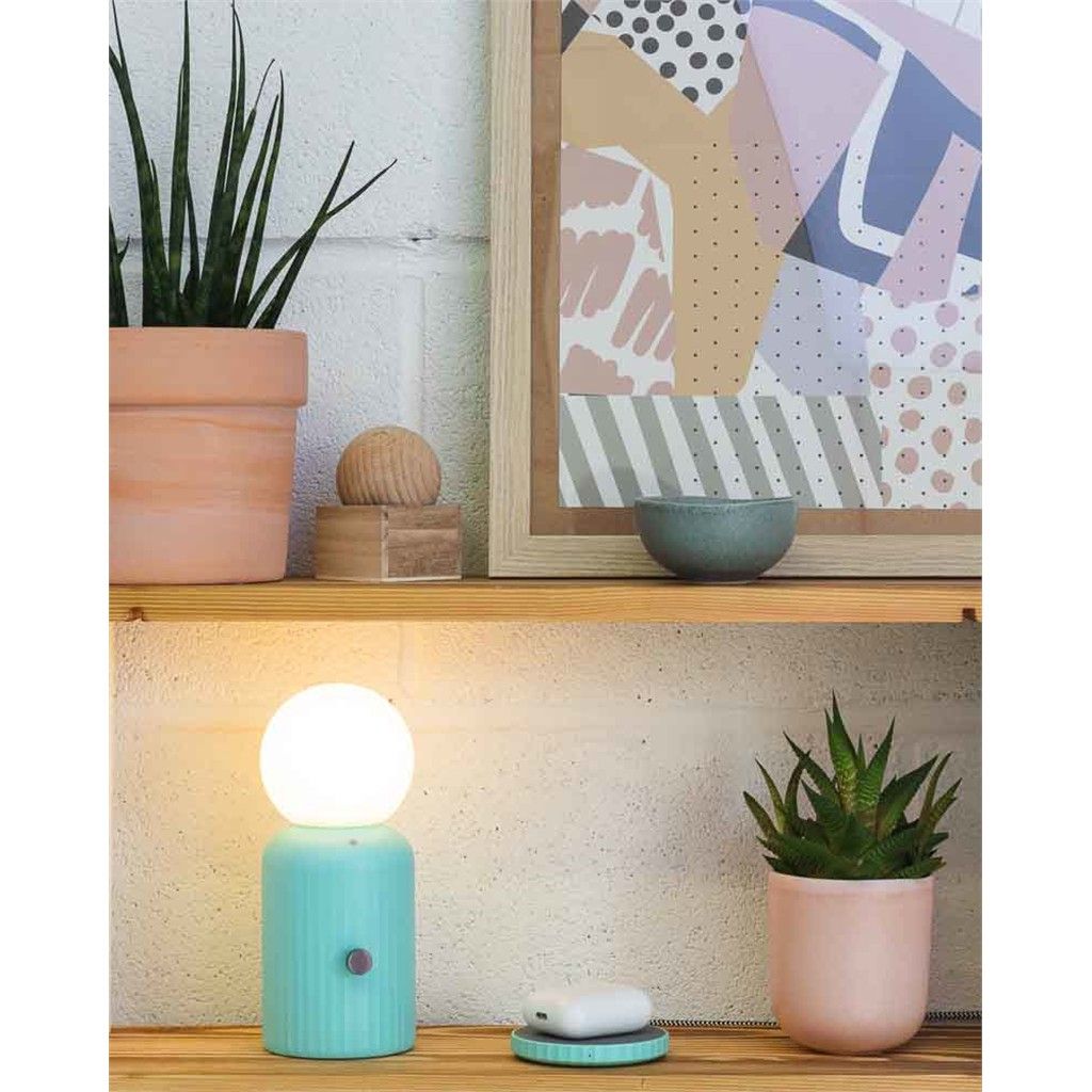 LAMPADA CON RICARICA WIRELESS MENTA