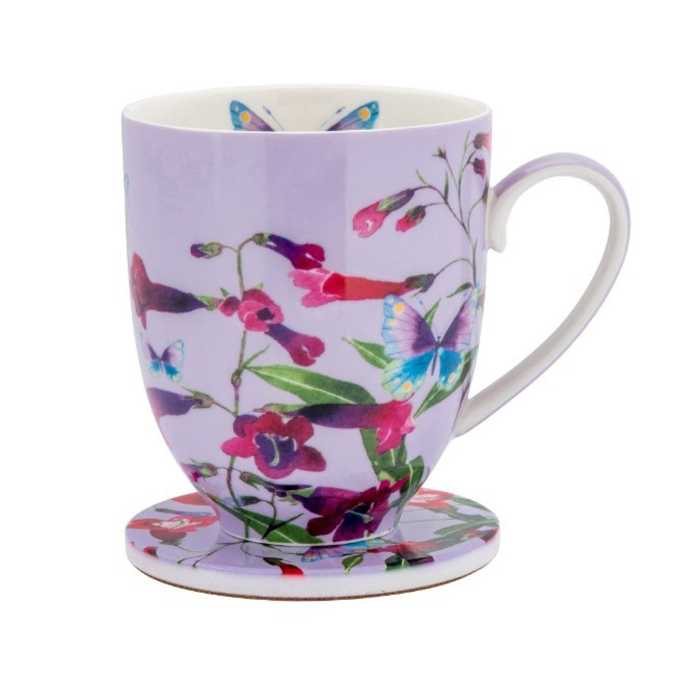 SET MUG CON SOTTOBICCHIERE POSEY PERENNIAL PENSTEMONS 400ML
