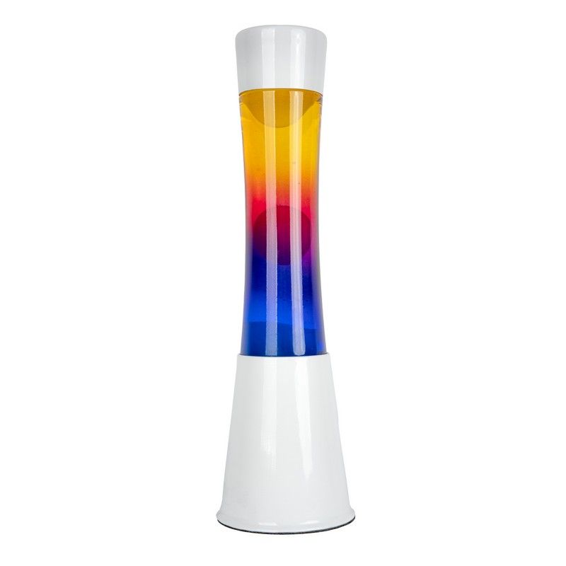 Lava Lamp Tower Base Bianca Gradiente Tricolore (H39,5cm D11cm) Fisura