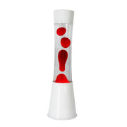 Lampada Lava Rossa Base Bianca D11.2x41cm FISURA