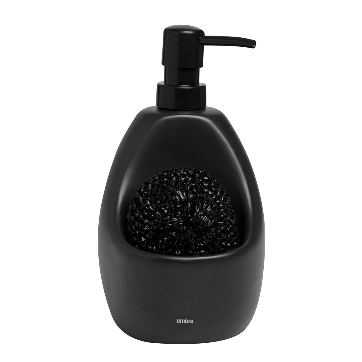 Dispenser per sapone e paglietta abrasiva Joey 10 x 13 x 20 cm Nero UMBRA