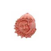 DECORAZIONE SOLE E LUNA PIOGGIA RIFINITA A MANO 25 CM IN TERRACOTTA