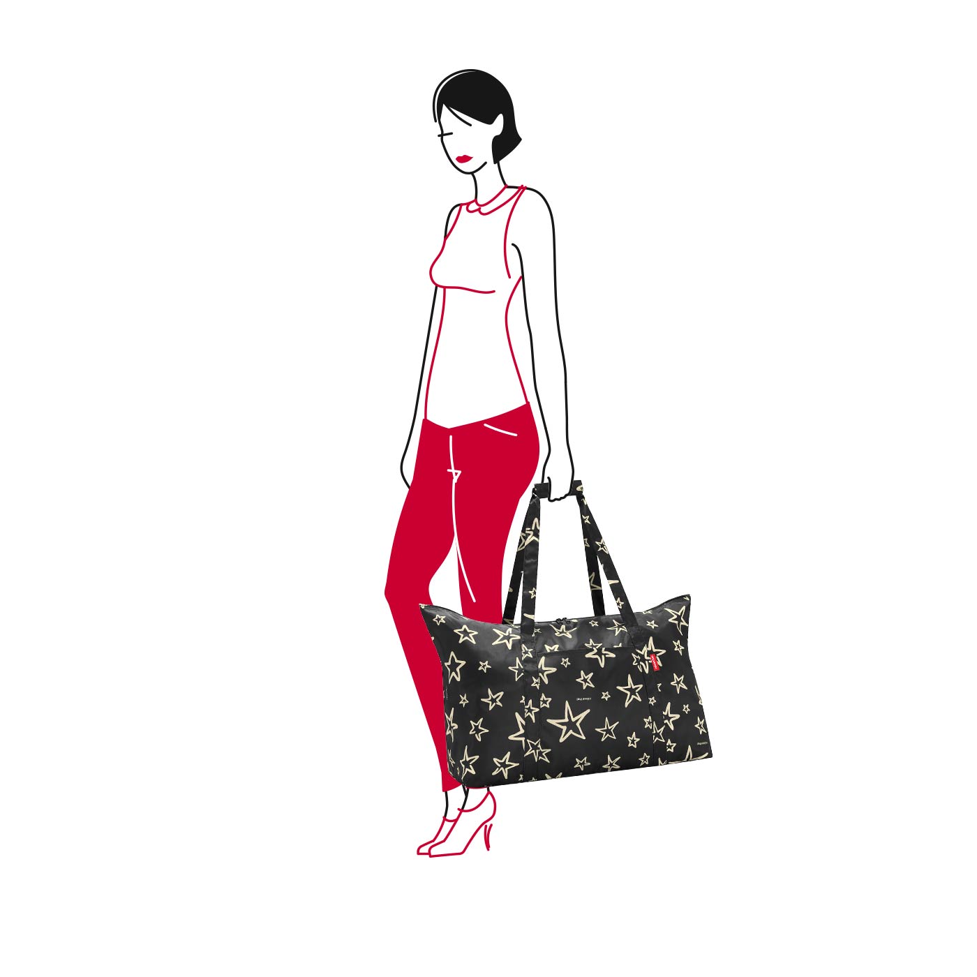MINI MAXI TRAVELBAG STARS CON ASTUCCIO