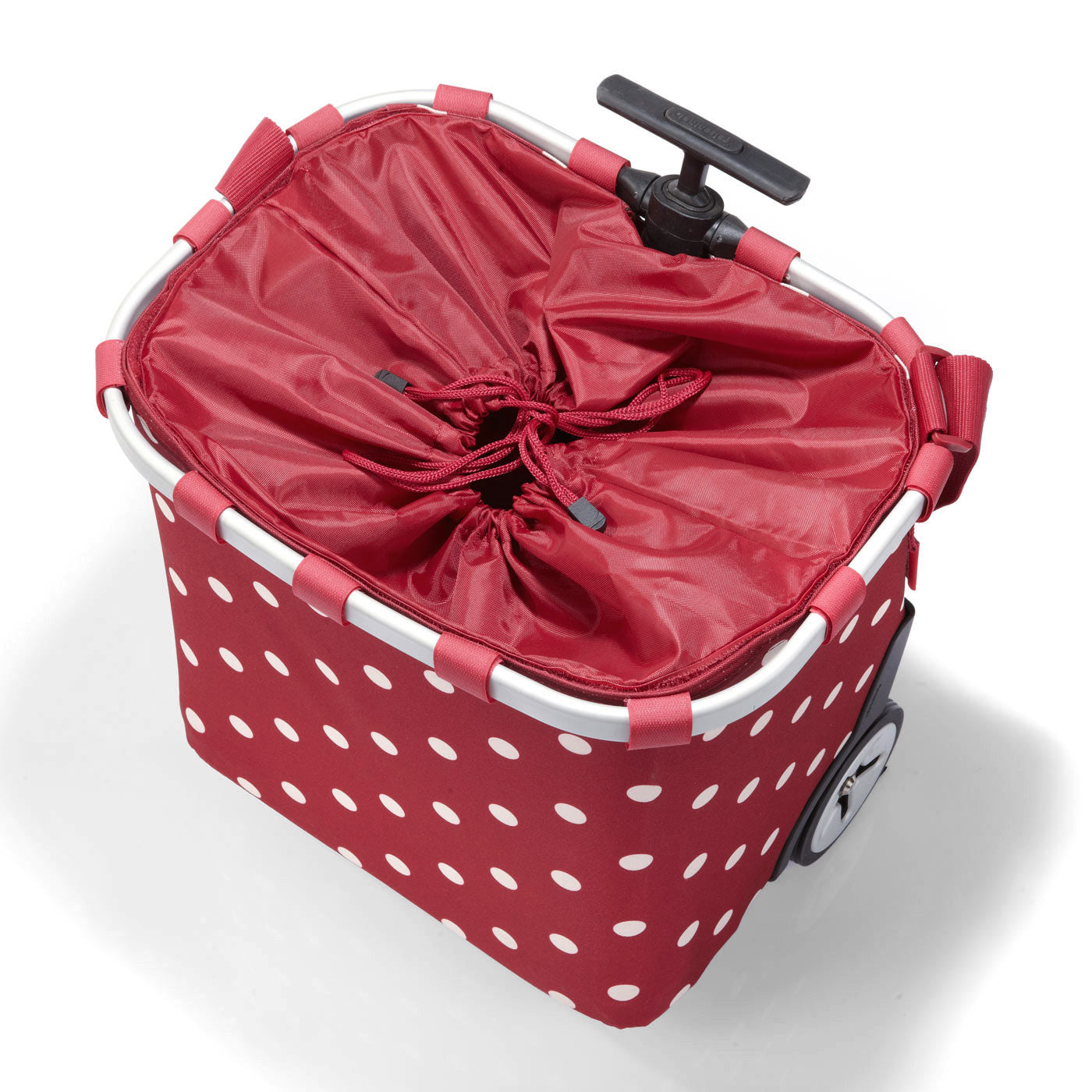 CARRELLINO DELLA SPESA CARRYCRUISER RUBY DOTS CON TRACOLLA