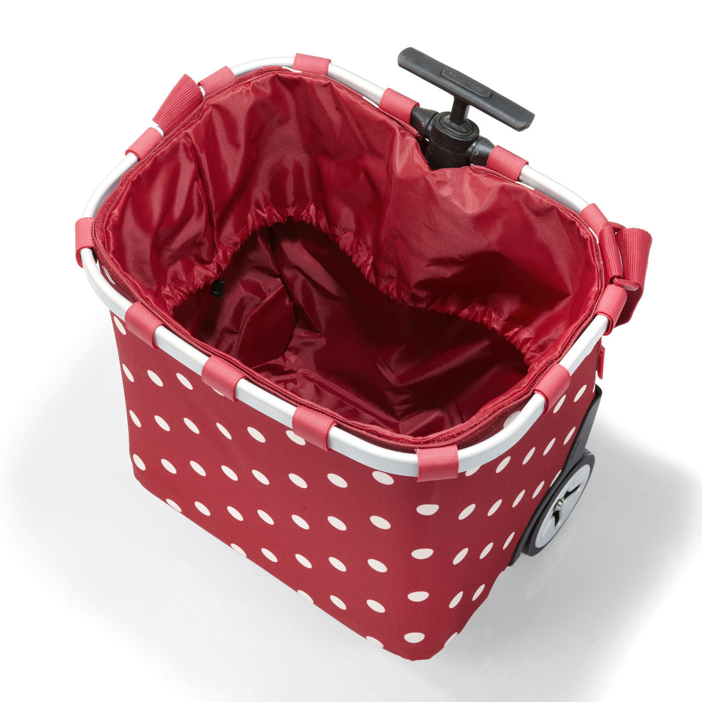 CARRELLINO DELLA SPESA CARRYCRUISER RUBY DOTS CON TRACOLLA