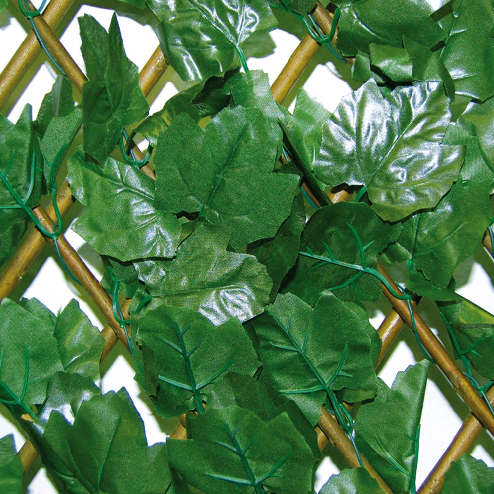 SIEPE SINTETICA CON TRALICCIO ESTENDIBILE DIVY X-TENS HEDERA 1X2 M