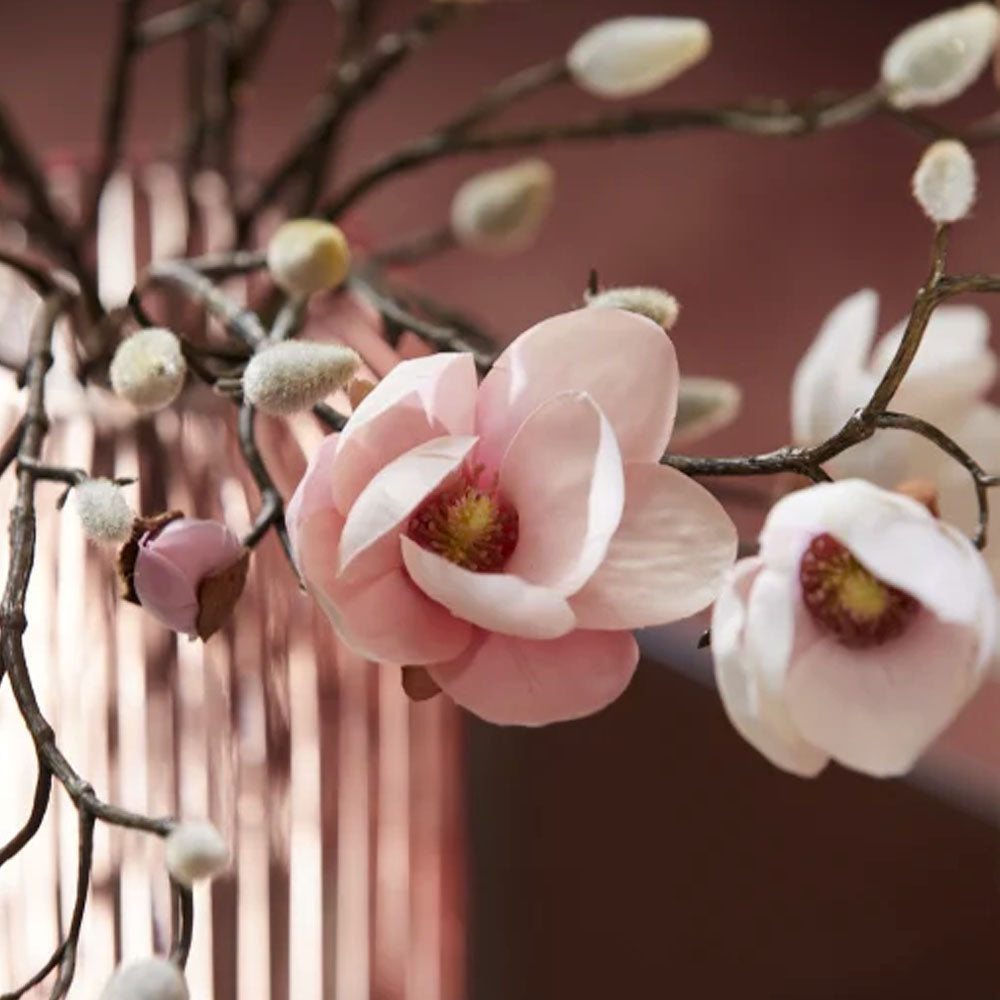 MAGNOLIA STELLATA ARTIFICIALE H53CM ROSA