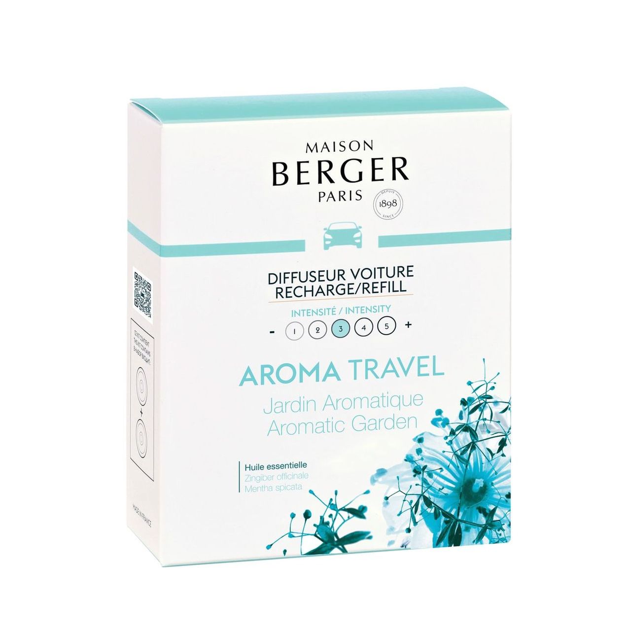 COFANETTO DI 2 RICARICHE IN CERAMICA PER AUTO AROMA TRAVEL LAMPE BERGER