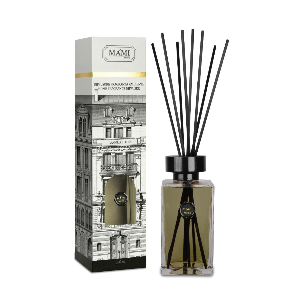DIFFUSORE DI FRAGRANZA 500ML VANIGLIA E LEGNI