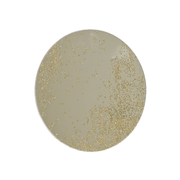 PIATTO/SOTTOPIATTO IN VETRO ROTONDO - ORO SCINTILLANTE