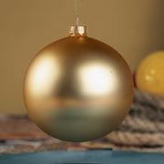 1 PALLINA DI NATALE ORO OPACO Ø10 CM