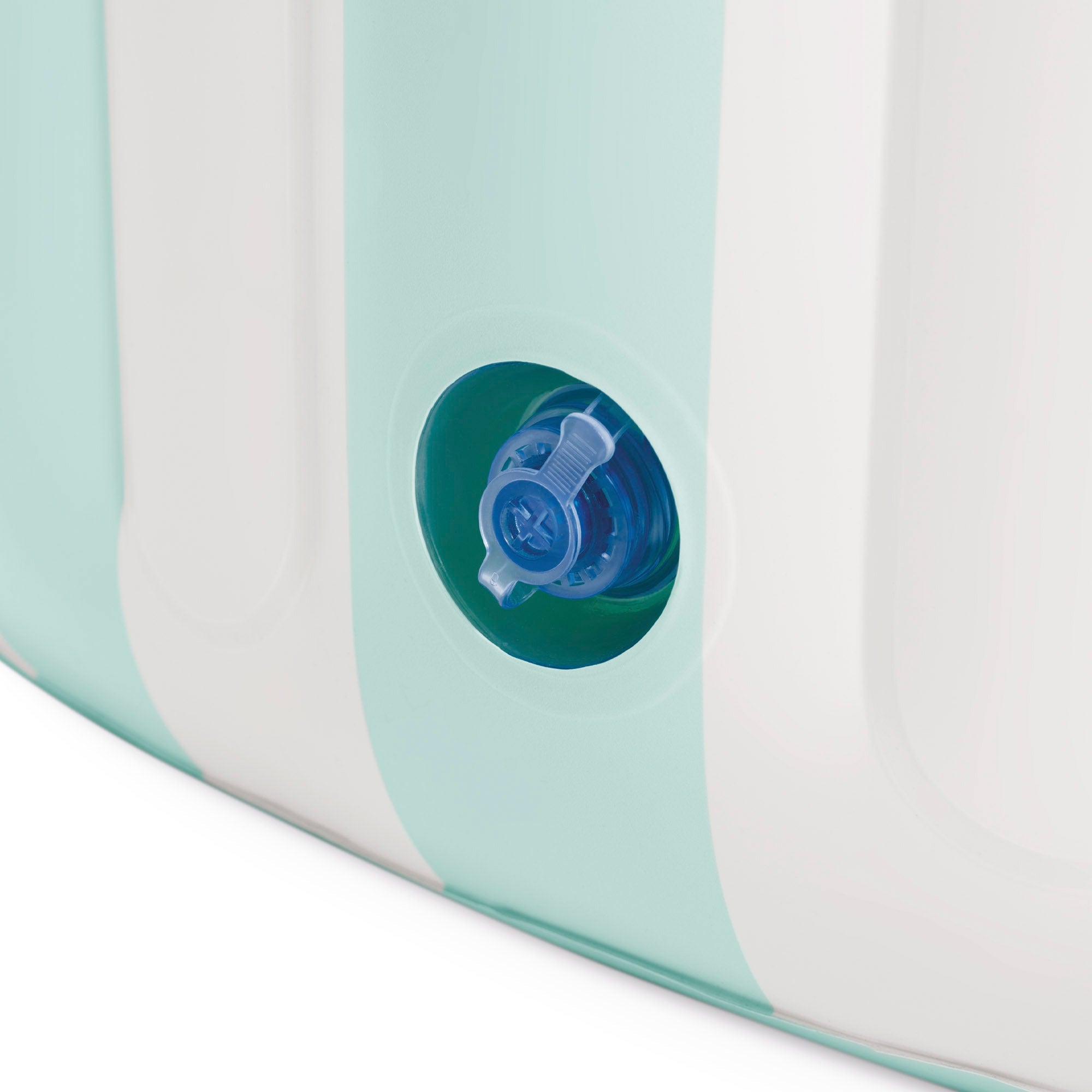 Piscina gonfiabile Costiera a righe D 168x53 cm bianco e verde INTEX