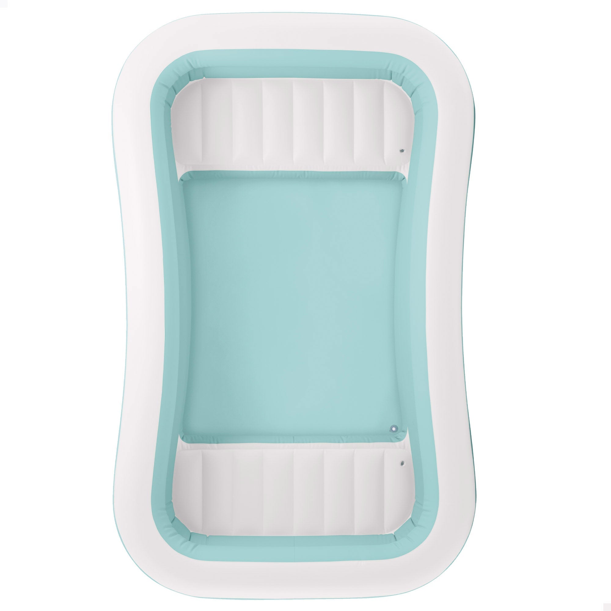 Piscina gonfiabile rettangolare Swim Center Family Lounge con sedili 264x165x56 cm azzurro e bianco INTEX