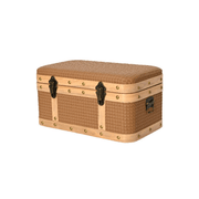 BAULE RETTANGOLARE CON CHIUSURE LEGNO BRANDY - MEDIO
