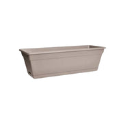 FIORIERA MEDITERRAN BALCONY TROUGH 50CM WARM TAUPE CON SOTTOVASO INTEGRATO