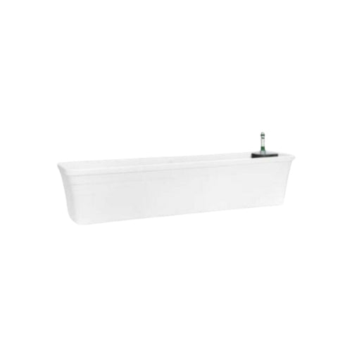 FIORIERA MEDITERRAN CON SISTEMA DI IRRIGAZIONE WATERSYSTEM 80CM BIANCO