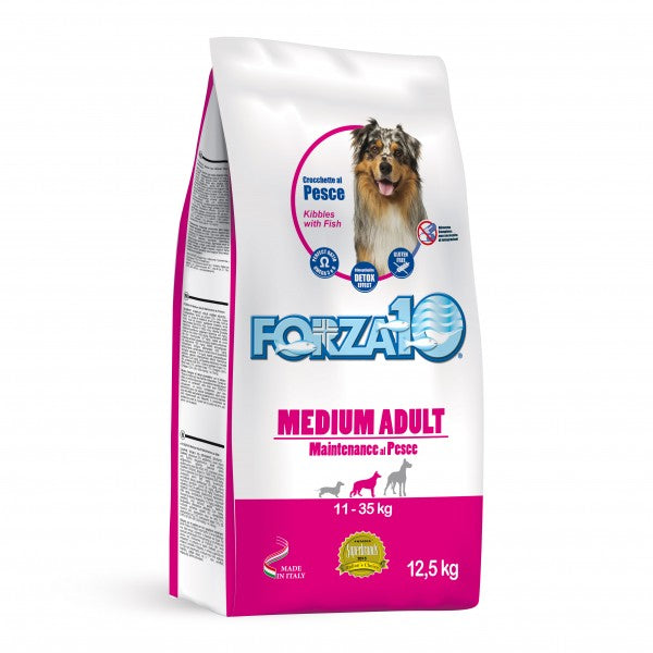 MANTENIMENTO CON PESCE PER CANE MEDIUM ADULT 12.5 KG FORZA 10