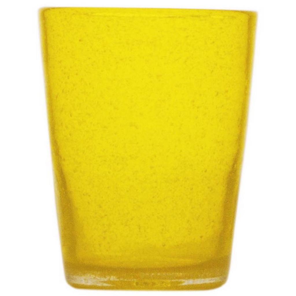 BICCHIERE YELLOW TRANSPARENT MEMENTO DI VETRO