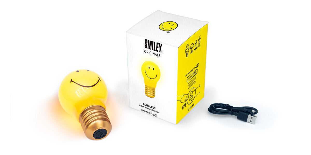 LAMPADINA SMILEY - SENZA FILI