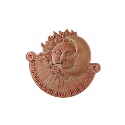MERIDIANA ECLISSI RIFINITA A MANO 46 CM IN TERRACOTTA