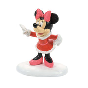 Minnie si Esibisce Statuetta 7,25cm Rosso e Rosa PERAGA CHRISTMAS