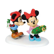 Statuina Topolino e Minnie al Vischio 6,25 cm PERAGA CHRISTMAS