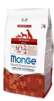 MONGE CIBO SECCO CANE CROCCANTINI AGNELLO RISO E PATATE 12 KG