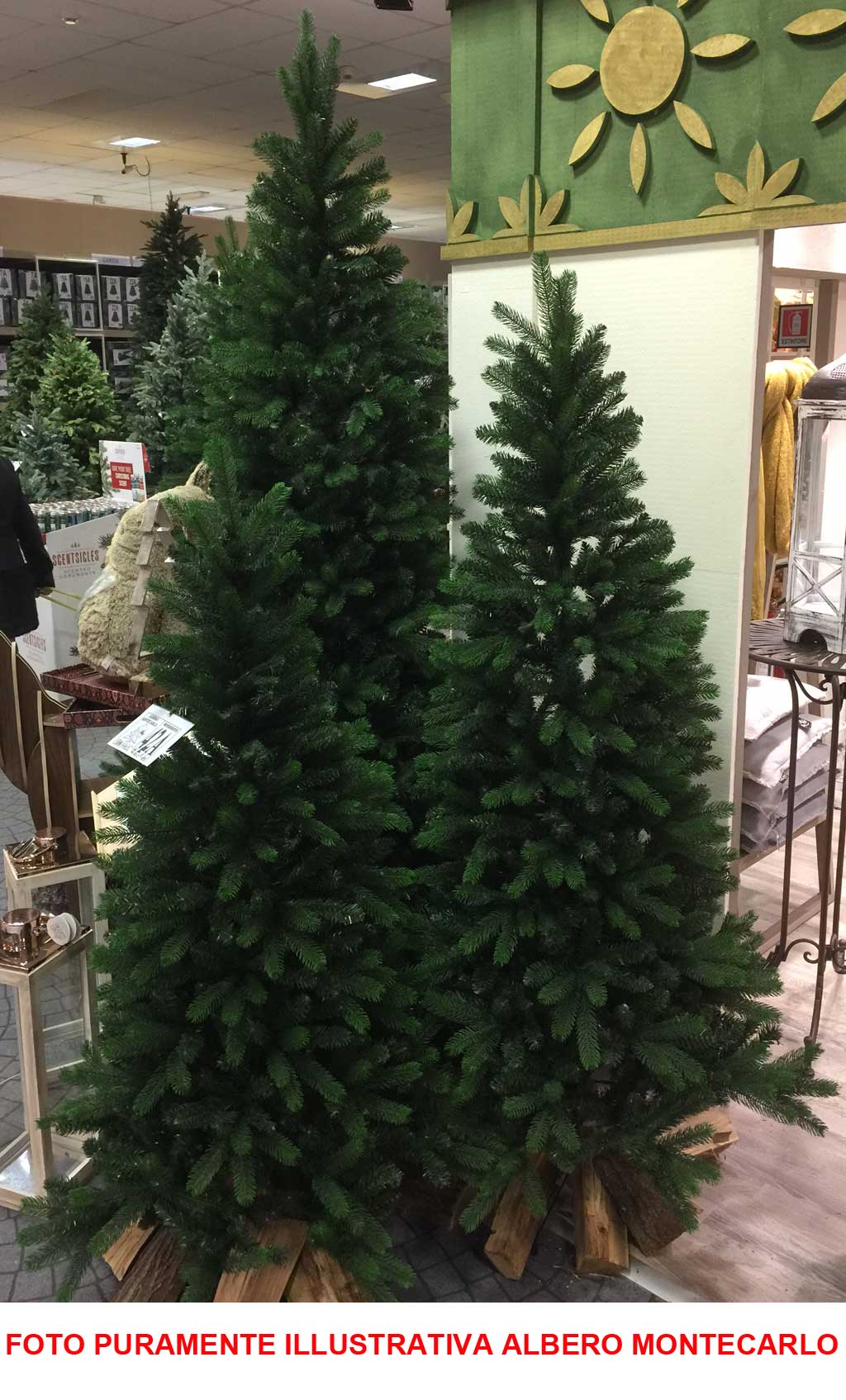 ALBERO DI NATALE 210CM MONTECARLO VERDE