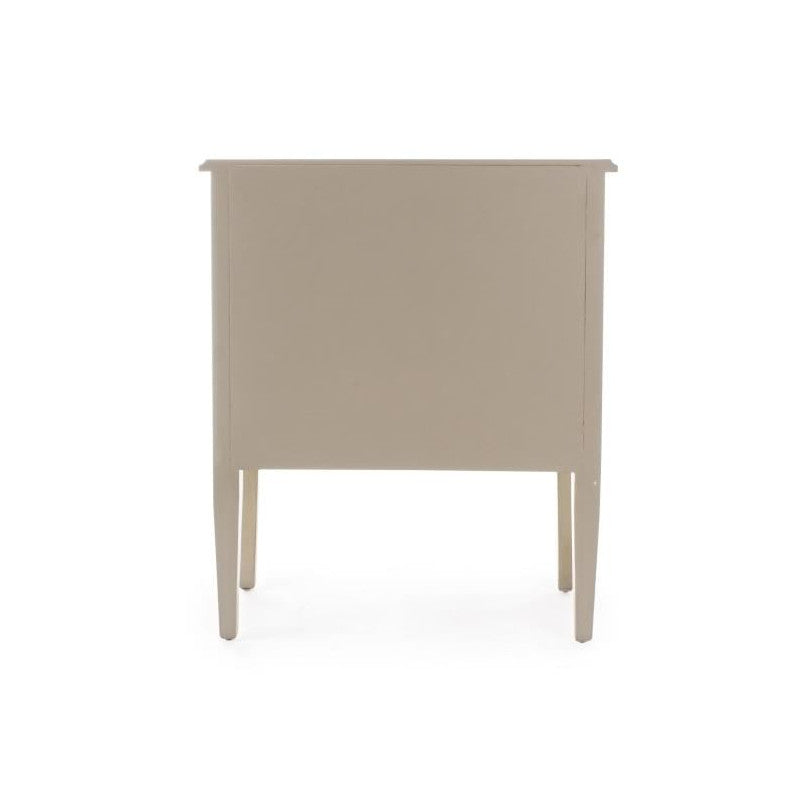 CASSETTIERA MORITZ CON 3 CASSETTI TORTORA CON DECORAZIONE 80X68X36 CM