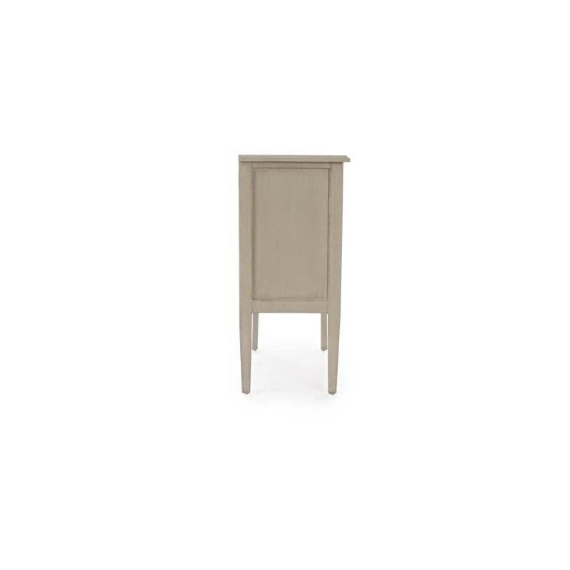 CASSETTIERA MORITZ CON 3 CASSETTI TORTORA CON DECORAZIONE 80X68X36 CM