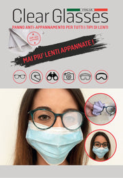 PANNO ANTI-APPANNAMENTO PER TUTTI I TIPI DI LENTI CLEAR GLASSES