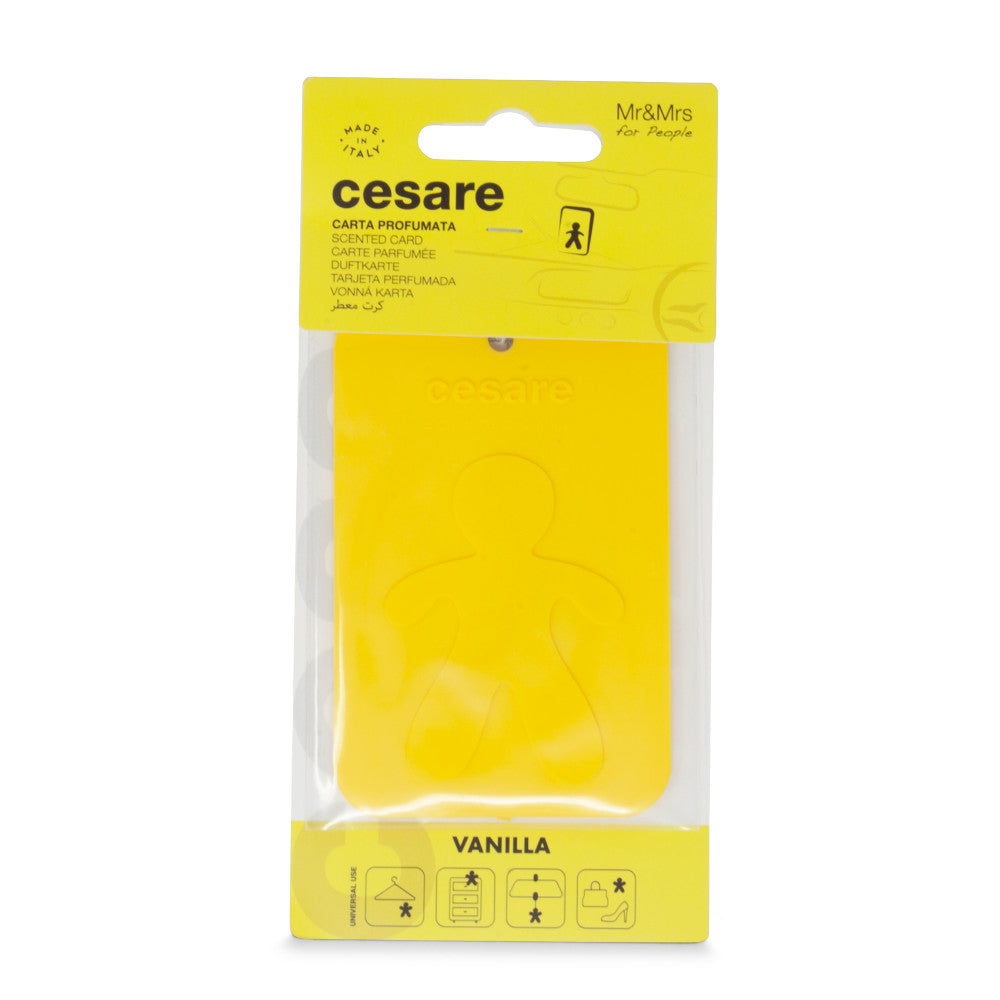 MR&MRS FRAGRANCES TESSERA PROFUMATA APPENDIBILE CESARE GIALLO VANIGLIA