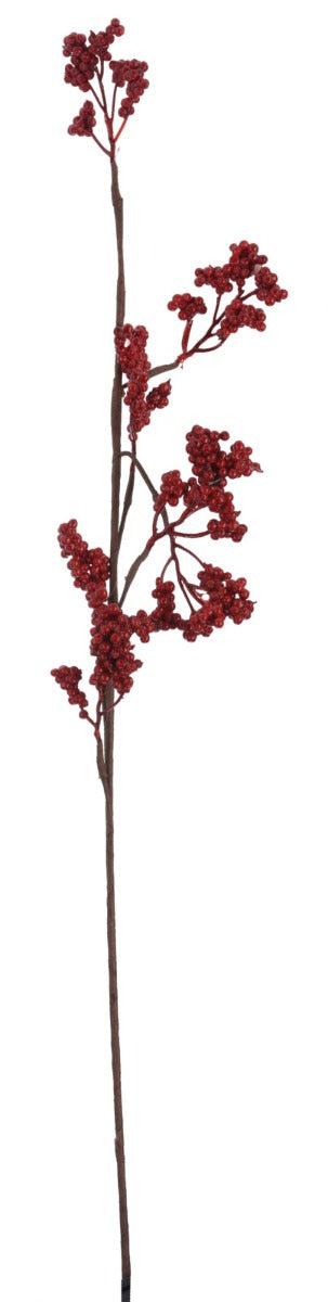 RAMO NATALIZIO CON BACCHE, 75CM