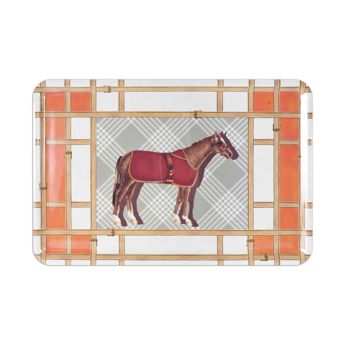 VASSOIO RETTANGOLARE - HORSES