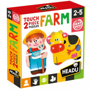 TOUCH 2 PIECES PUZZLE FARM